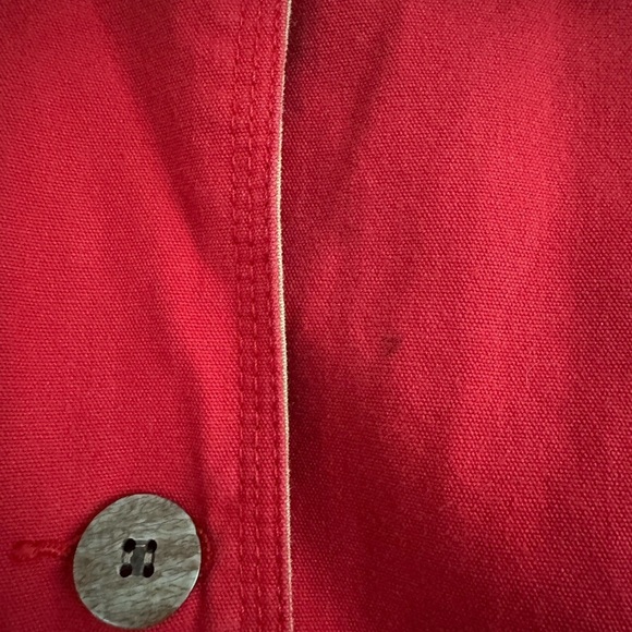 Woolrich Women’s Vintage Red Chore Coat Barn Jacket Size Medium - Picture 11 of 12